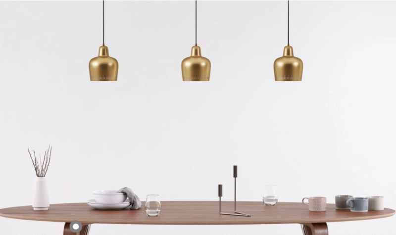 Vintage Elegant Coffee Shop Restaurant Living Room Chandelier Light Brass Bella Pendant Lamp
