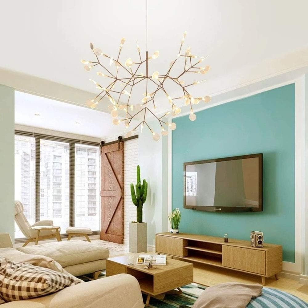 Modern LED Lighting Heracleum III Chandelier Living Room Hallway Large Copper Pendant Lamp