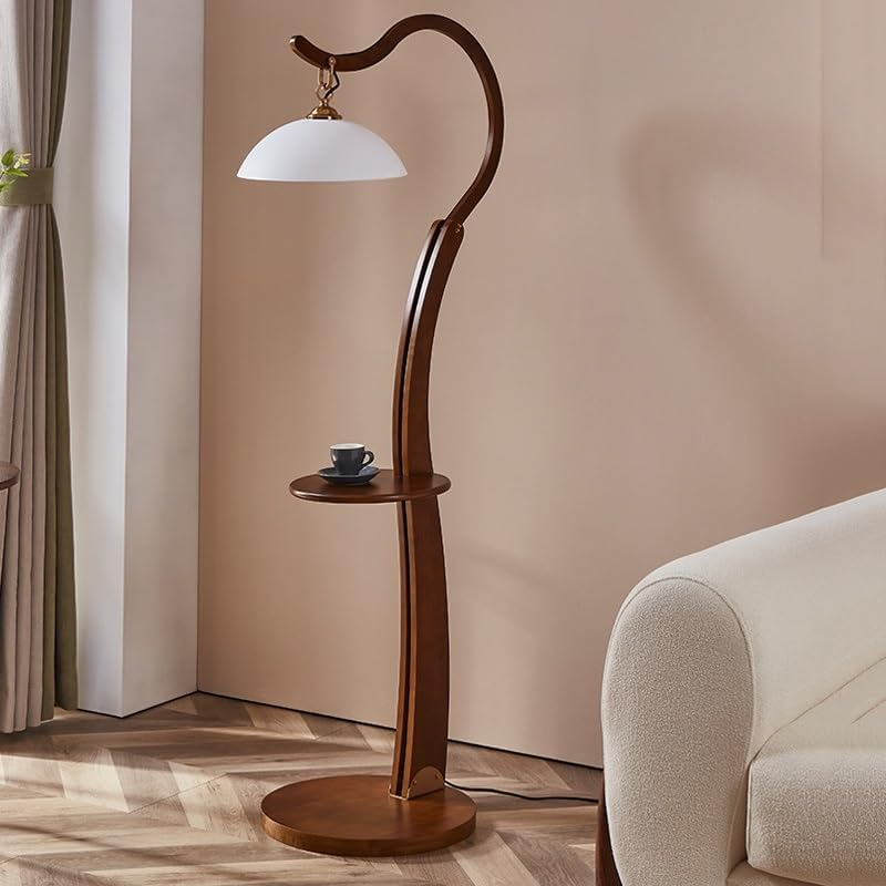 Vintage Elegant Bedroom Study Lighting Acrylic Lampshade Floor Lamp E27