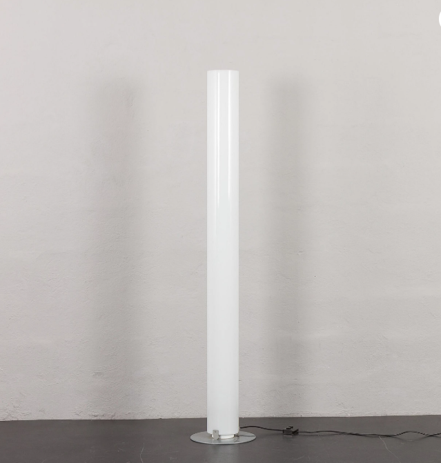 Modern Minimalist Lighting Fixtures Passage Corridor Chrome Milk White Acrylic Floor Lamp E27