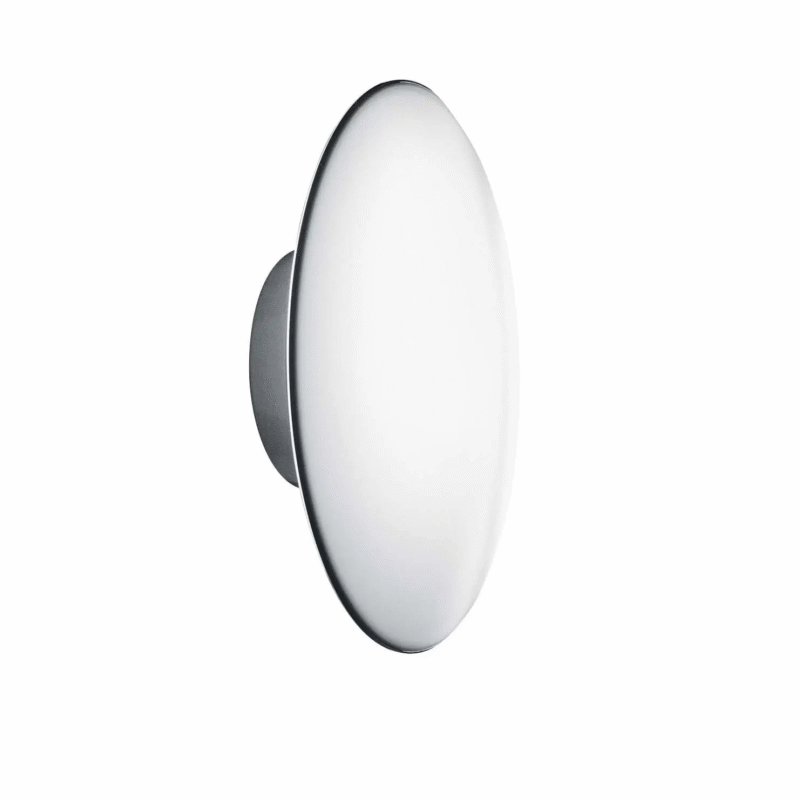 Modern Minimalist Dish Wall Light Bedroom Study White Glass Ceiling Lamp LED 12W