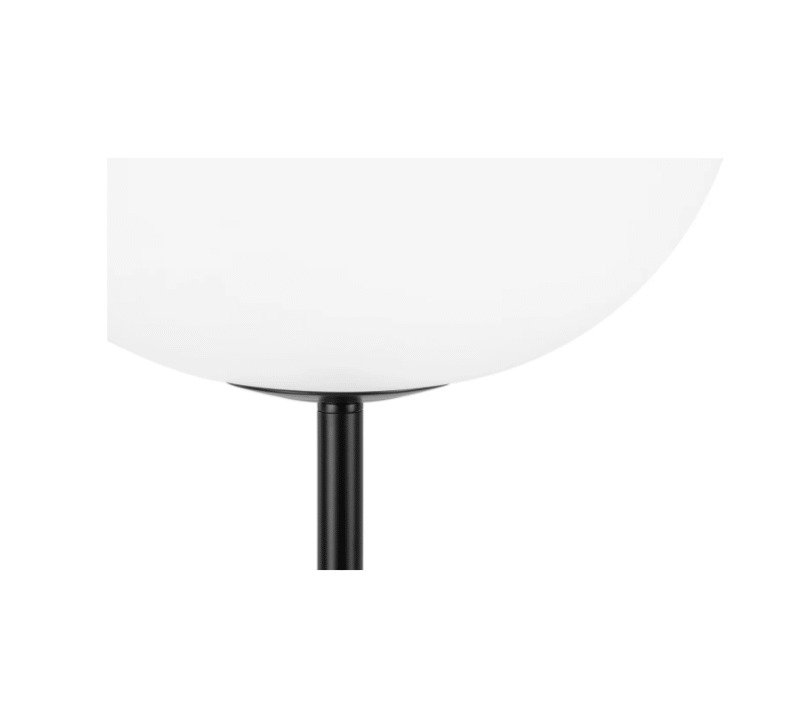 Simple Creative Vertical Elegance Spherical Glo Ball Floor Lamp Frosted Glass Black