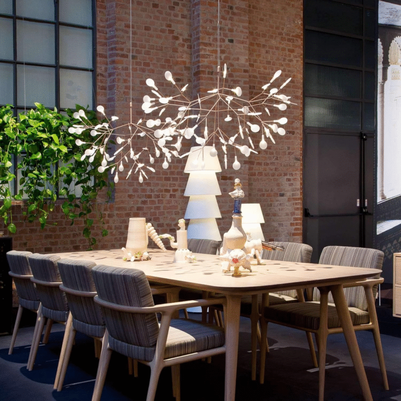 Modern LED Lighting Heracleum III Chandelier Living Room Hallway Large Copper Pendant Lamp