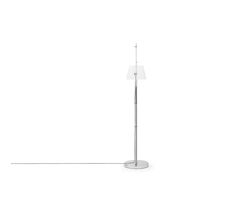 Modern Minimalist Living Room Rocker Arm Ryker Floor Lamp Chrome Bedroom Study Light