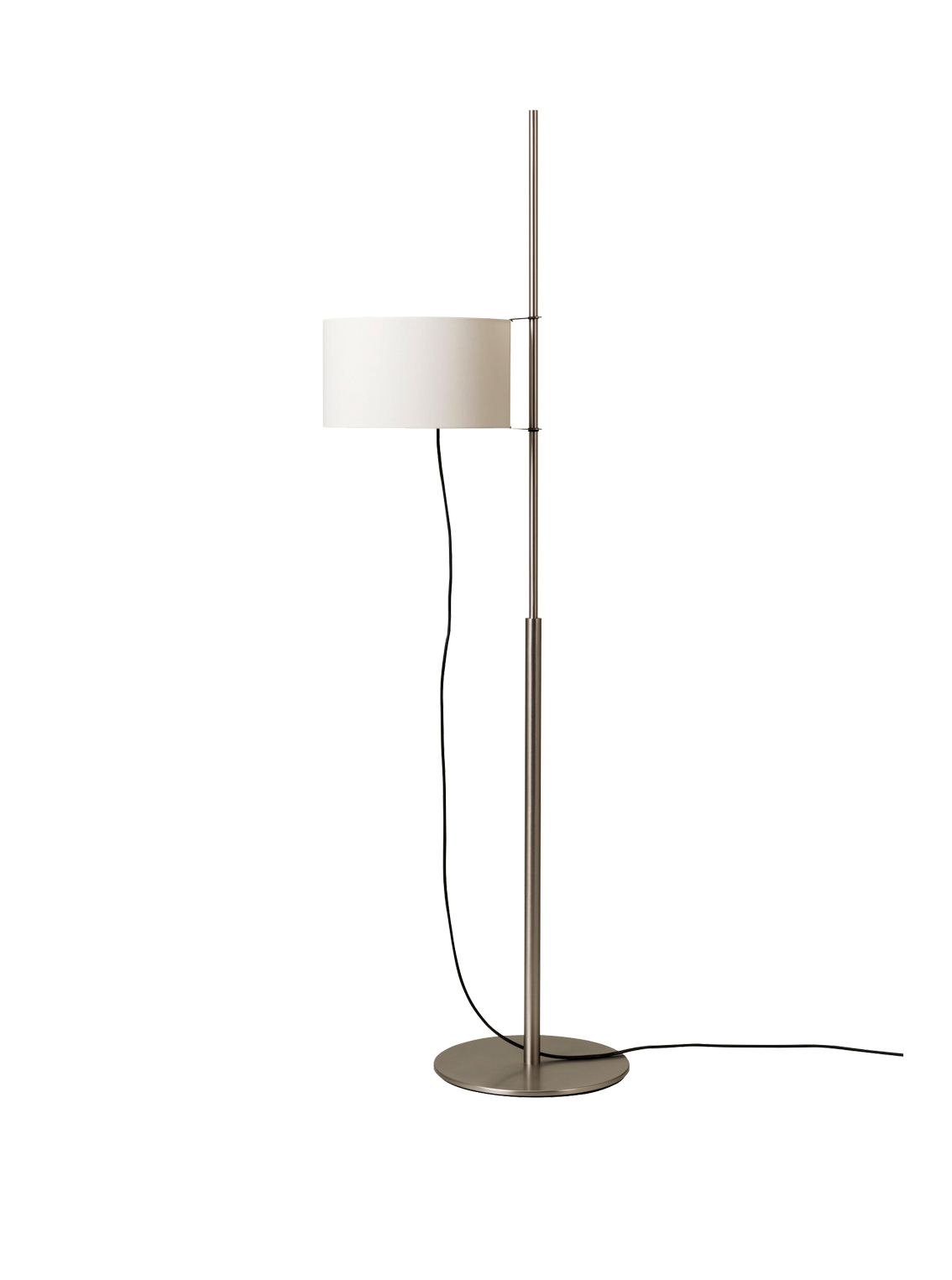 Simple Stylish Parchment Paper Light Cover Living Room Study Floor Lamp E27 Black/Chrome