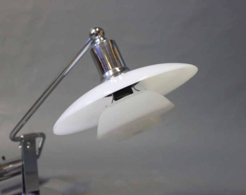 Vintage Metal Texture Adjustable Glass Lamp Bedroom Bedside Desk Light Reading Table Lamp E14