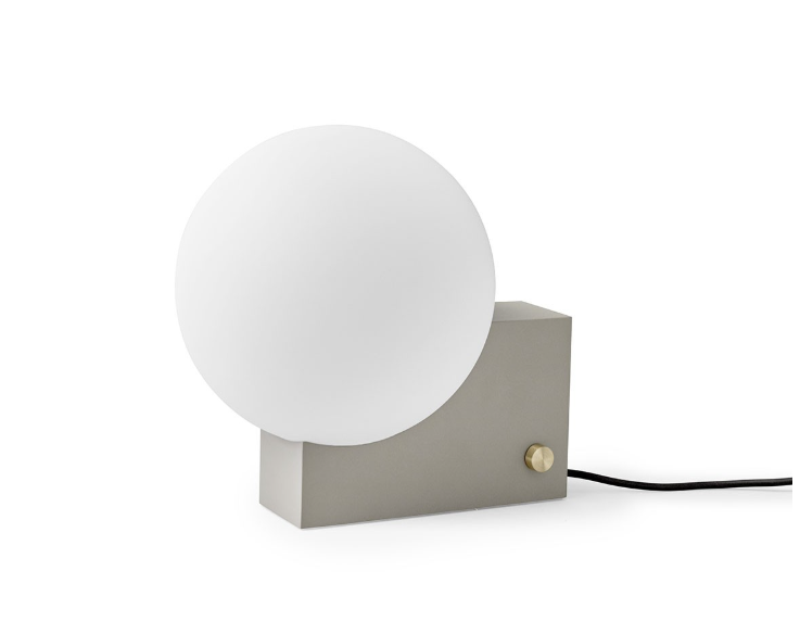 Minimalist Creative Geometric Shape Desk Light Study Bedroom Headboard Glass Globe Table Lamp G9