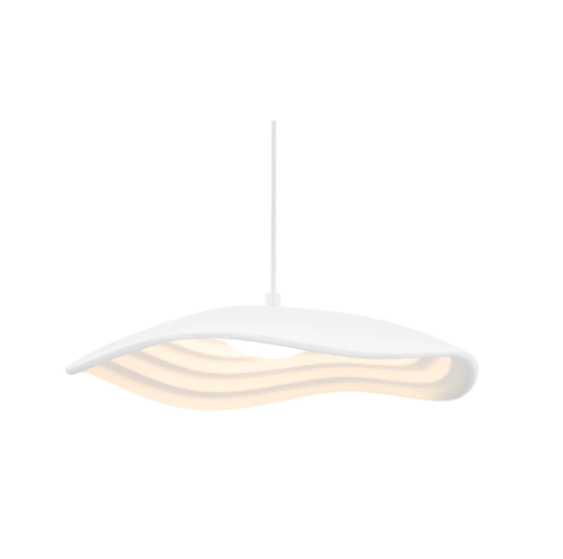 Modern Elegance Unique Curves Chandelier Faye Pendant Lamp White