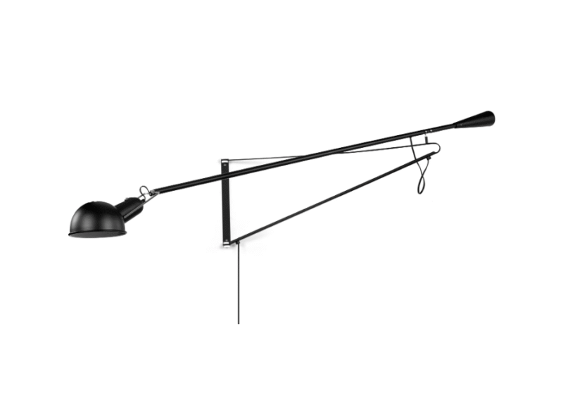 Modern Sleek Flexible Rotatable Head Restaurant Bedroom Black 265 Wall Lamp