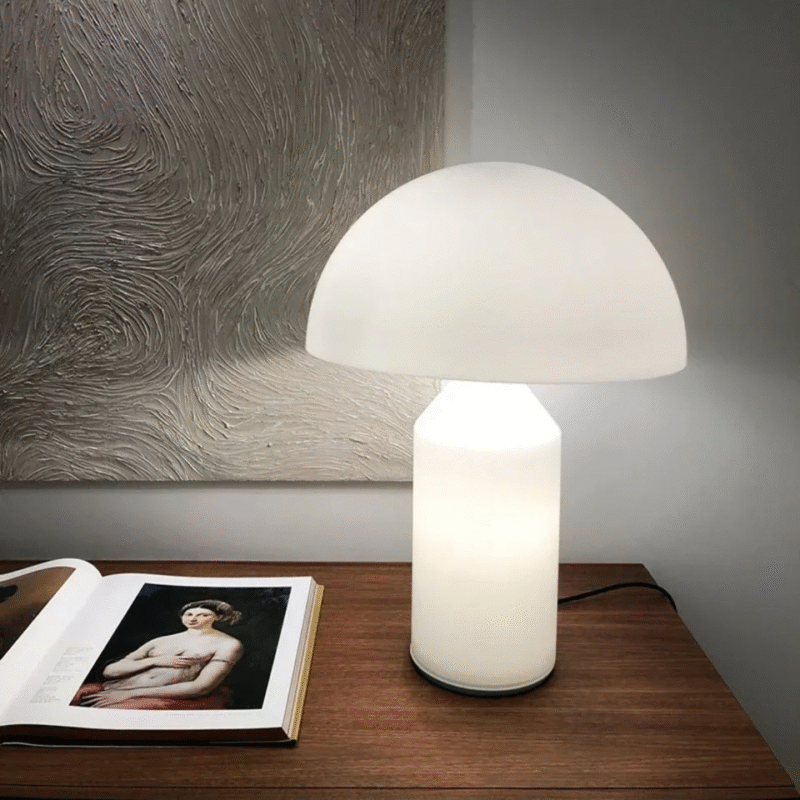 Modern Minimalist Atollo Table Lamp White Living Room Bedroom Desk Light - Image 7