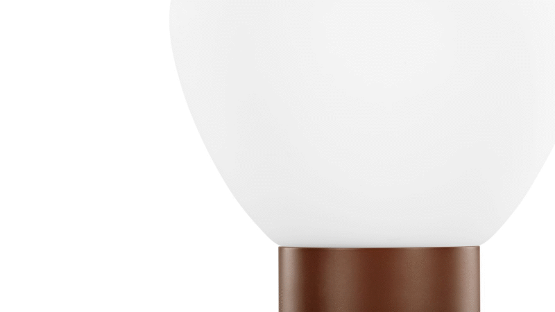 Sleek Minimalist Diffused Lighting Desk Light Trois Table Lamp Brown
