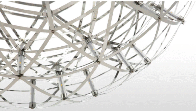 Avant-garde Artistry Decorative Lighting Fixtures Stainless Steel Raimond Ceiling Lamp