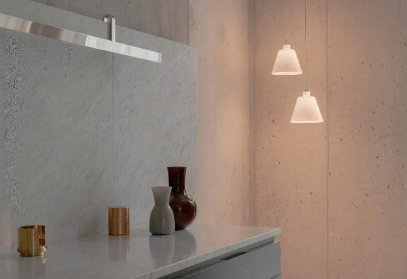 Modern Classic Indoors Sleeve Chandelier Aluminum Glass Restaurant Pendant Lamp G9