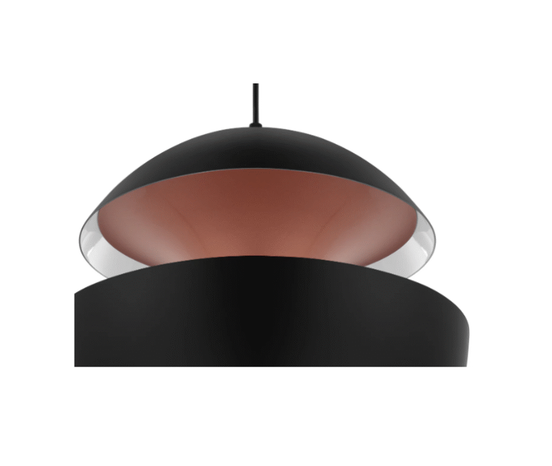Retro Chic Aluminum Dining Room Cafe Chandelier Stylish Omena Pendant Lamp Black