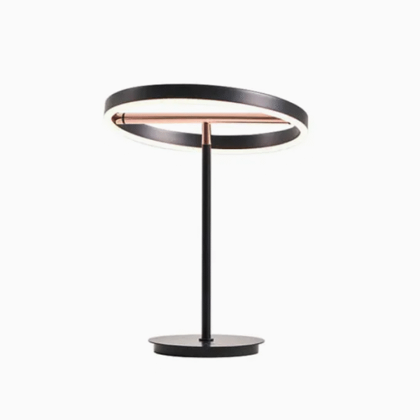 Minimalist Modern Rotating Circular LED Strip Desk Light Living Room Bedroom Study Table Lamp 8W