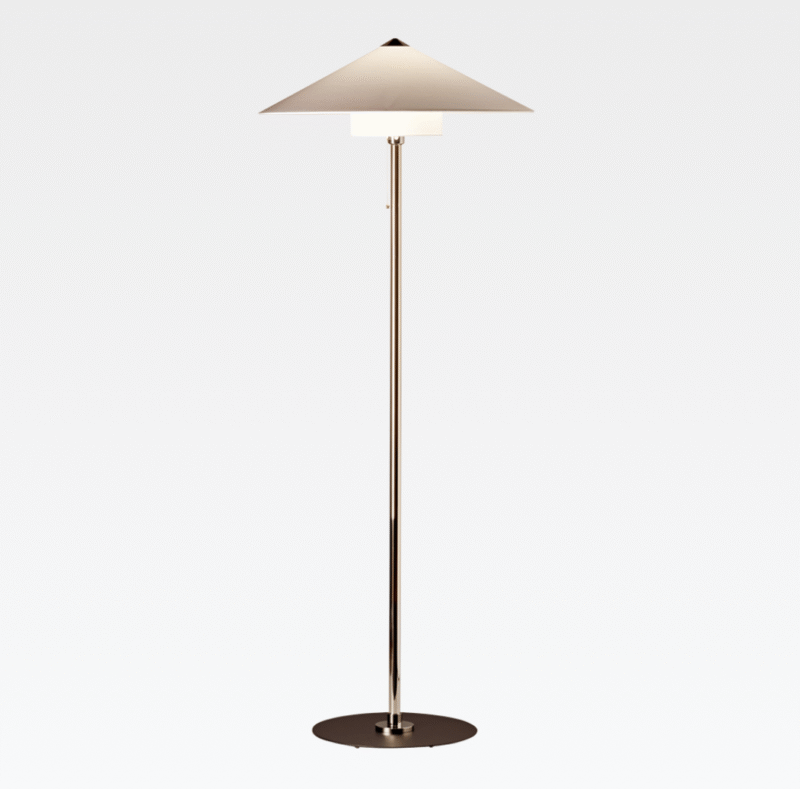 Bauhaus Living Room Sofa Side Cloth Cover Vertical Light Metal Bedroom Study Floor Lamp E27