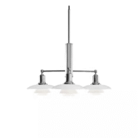 Nordic Classic Bedroom PH3/2 Restaurant Bar Chrome Iron Living Room Light Hotel Villa Glass Pendant Lamp E14*3