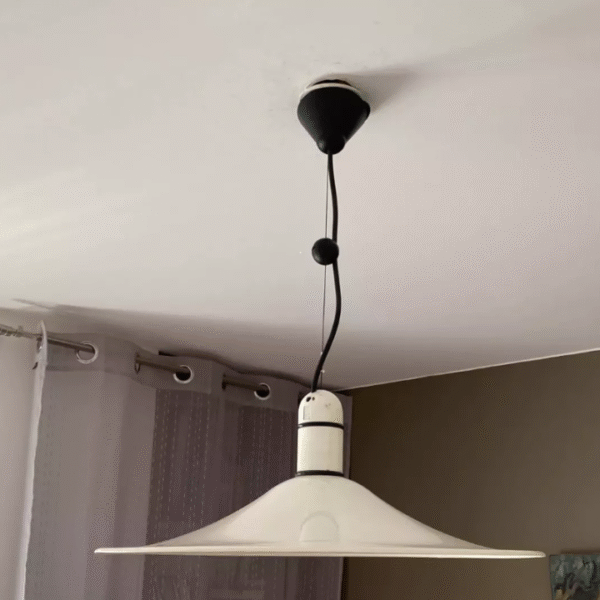 Suspension Blanche Vintage Metal Pendant Light