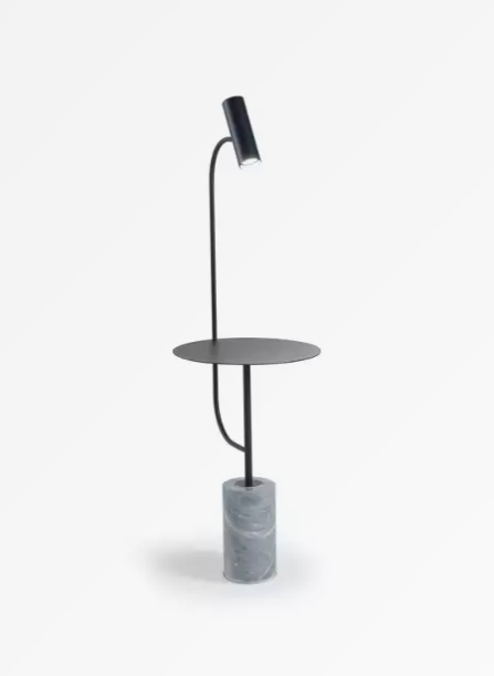 Nordic Creative Metal Tea Table Vertical Lamp Living Room Bedroom Marble Floor Lamp GU10 MAX60W