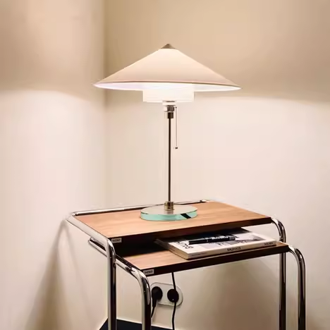 Vintage Bauhaus Snow Mountain Desk Light Bedroom Bedhead High End Fabric Decorative Table Lamp E27