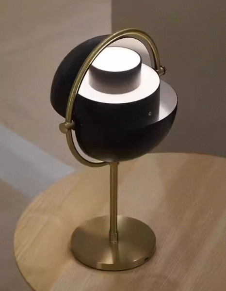 Personalized Creative Atmosphere Desktop Decorative Light Rotating Bedroom Bar Table Lamp White E27
