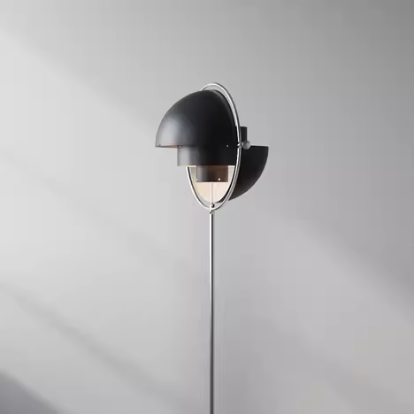 Middle Aged Geometry Bauhaus Living Room Sofa Side Floor Light Iron Study Bedroom Floor Lamp E27