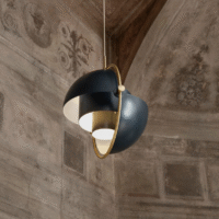 Postmodern Restaurant Chandelier Bar Light Creative Bedroom Bedside Iron Pendant Lamp Chrome E27