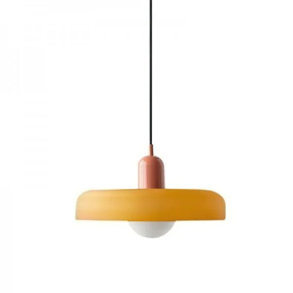 Morandi Glass Disc Orb Pendant Lamp