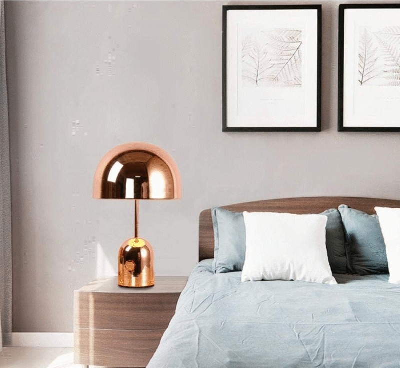 PLH BELL Nordic Chrome Table Lamp