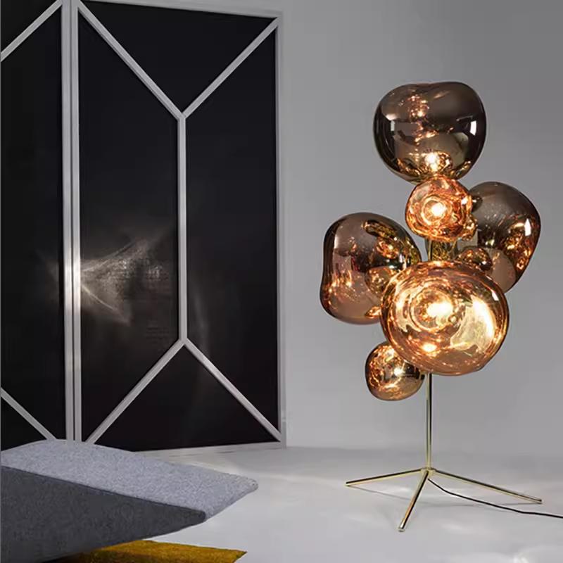 Melt-Gulvlampe-Kobber LED Floor Lamp