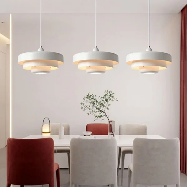 Triple Layer Disc Macaron Cake Pendant Lamp