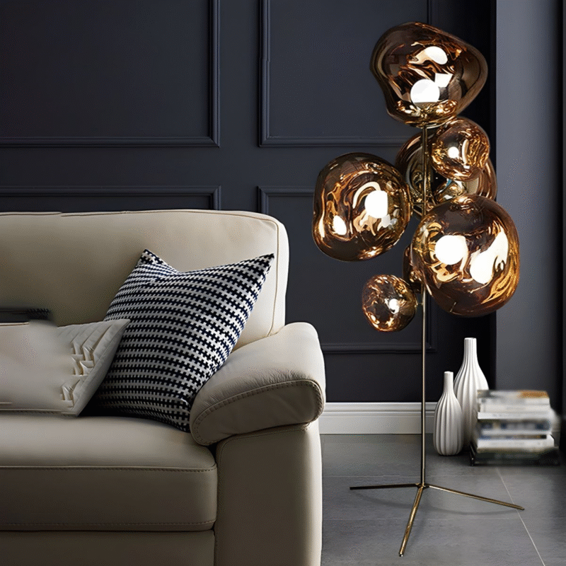 Melt-Gulvlampe-Kobber LED Floor Lamp