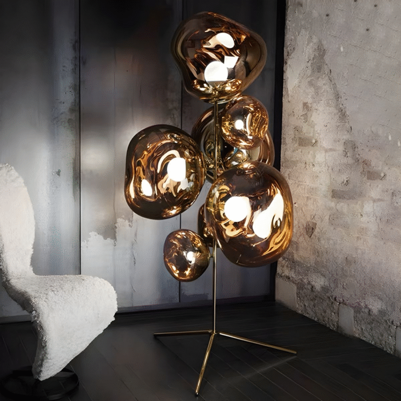 Melt-Gulvlampe-Kobber LED Floor Lamp