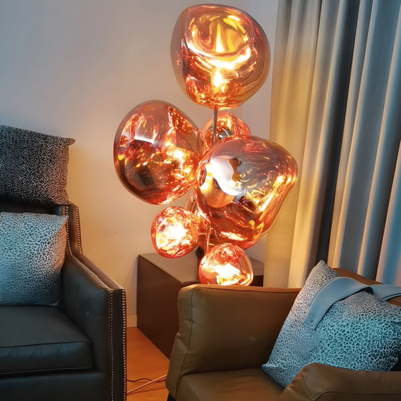 Melt-Gulvlampe-Kobber LED Floor Lamp