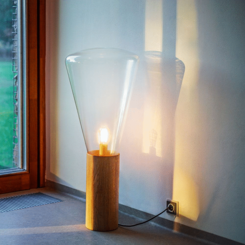 Muffins Stona Lampa Wood 04 Floor Lamp