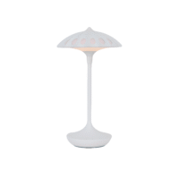 Rechargeable Tri Color Dimming Umbrella Shaped Table Lamp