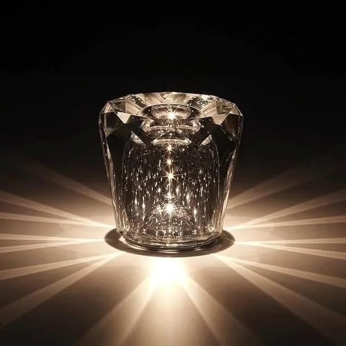 Crystal Rechargeable Wireless Ambient Table Lamp