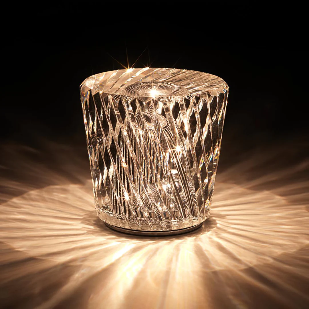 Crystal Rechargeable Table Lamp (built-in battery)